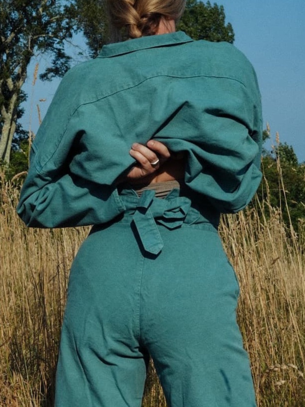 Rudy Jude High Season Fisherman Smock in Sea - Picture 2 of 5